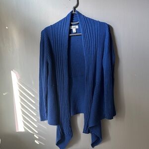 Dress Barn Royal Blue Open Front Cardigan.